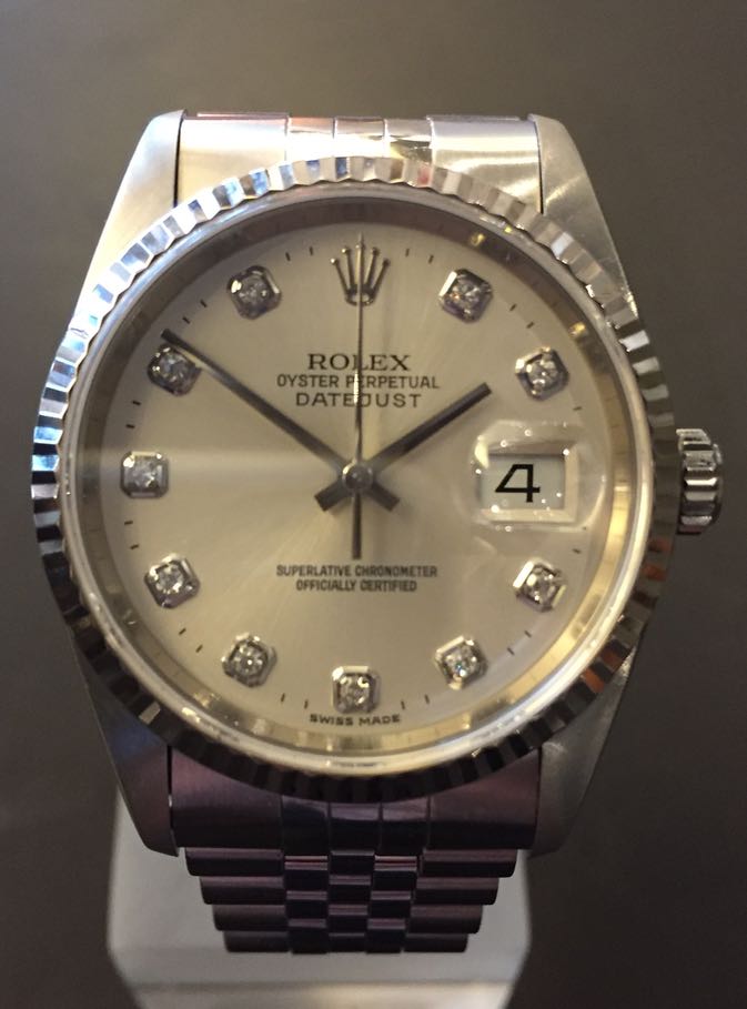 Rolex Datejust 36 mm med Diamantskive