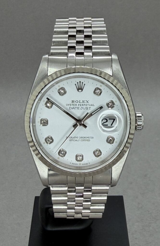 Datejust 36 mm hvid Diamant skive