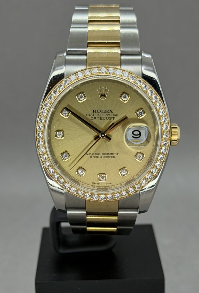 Datejust 36 mm G/S Diamant krans