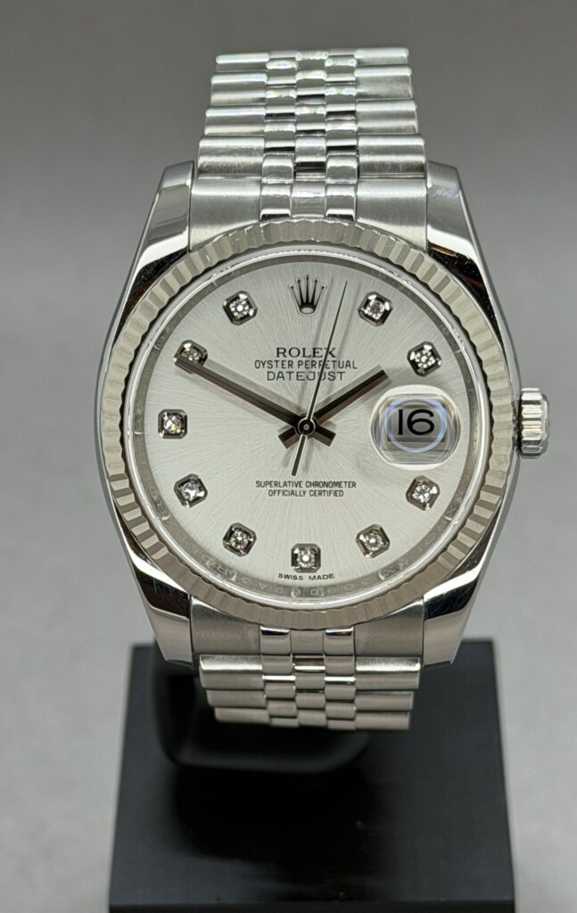 Datejust 36 mm Diamant skive. Skjult lås
