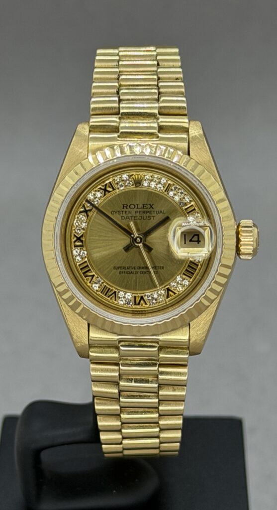 Datejust 26 mm 18 K  Diamant skive.