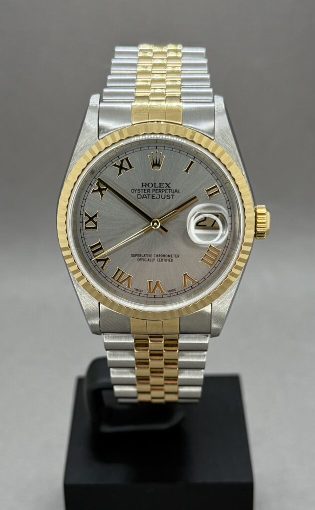 Datejust 36 Guld/Stål Grå Romer.
