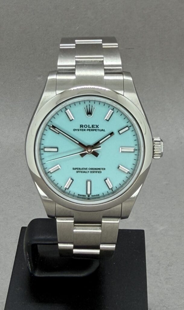 Rolex OP 31 mm Tiffany skive. Ubrugt