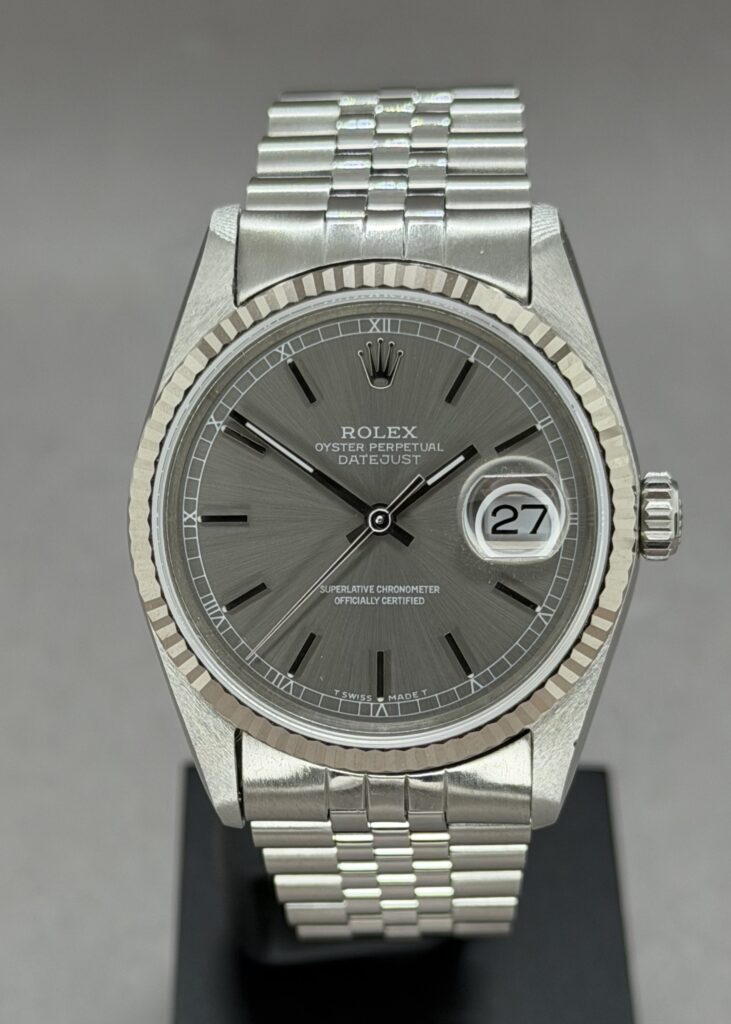 Datejust 36 mm grå skive