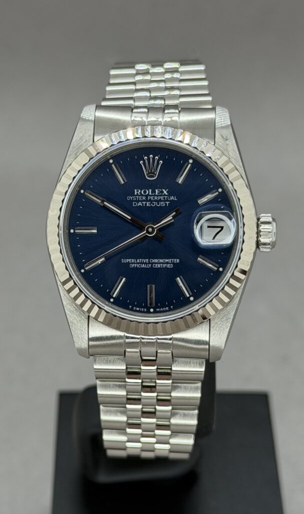 Datejust 31mm blå skive